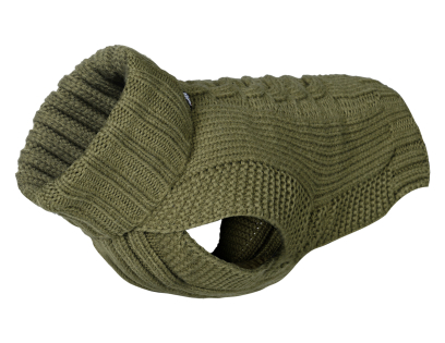 Tricot Wooly vert olive