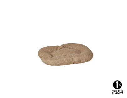 Coussin ovale Adelle beige 45x30cm