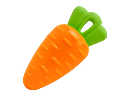 Dog toy TPR carrot 20 cm popcorn