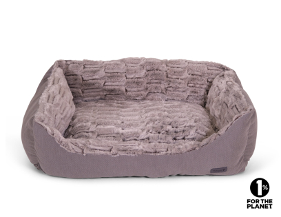 Mand vierkant Liah taupe 75x60x23cm