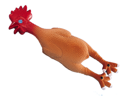 Dog toy latex chicken 26cm