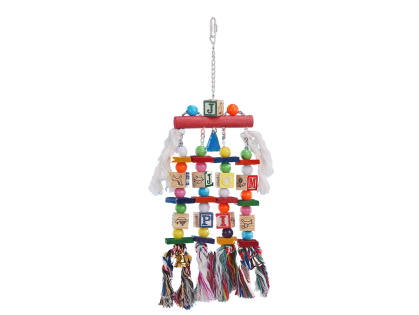 Speelgoed vogel Pleasure Cube 4voudig 50x15cm