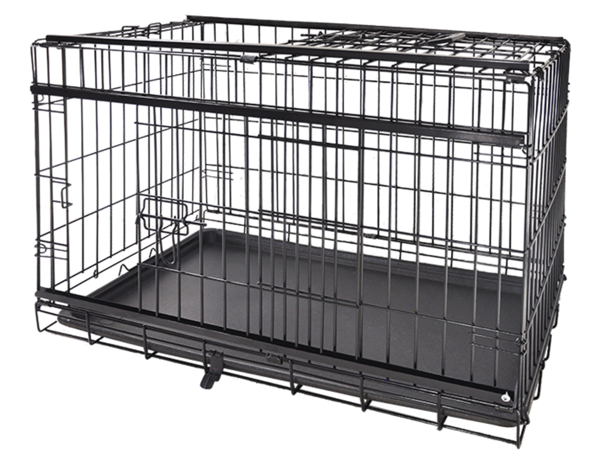 Cage de transport chien en métal pliable XL - OOGarden