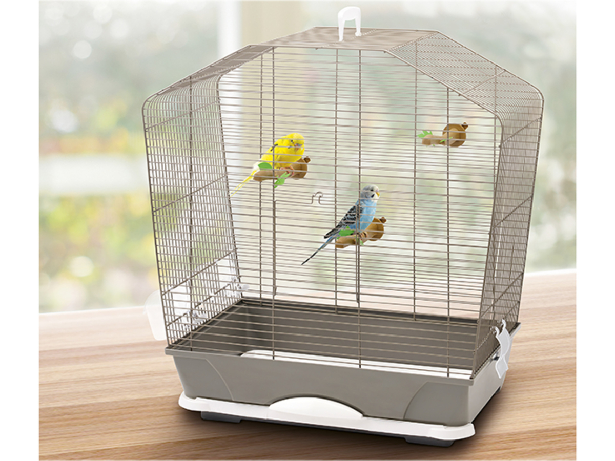 Cages d''intérieur pour petits oiseaux - Cages & Volières - OiseauxCage  petit oiseau Louise 50 bluestone 71x38x73,5cm - Vadigran