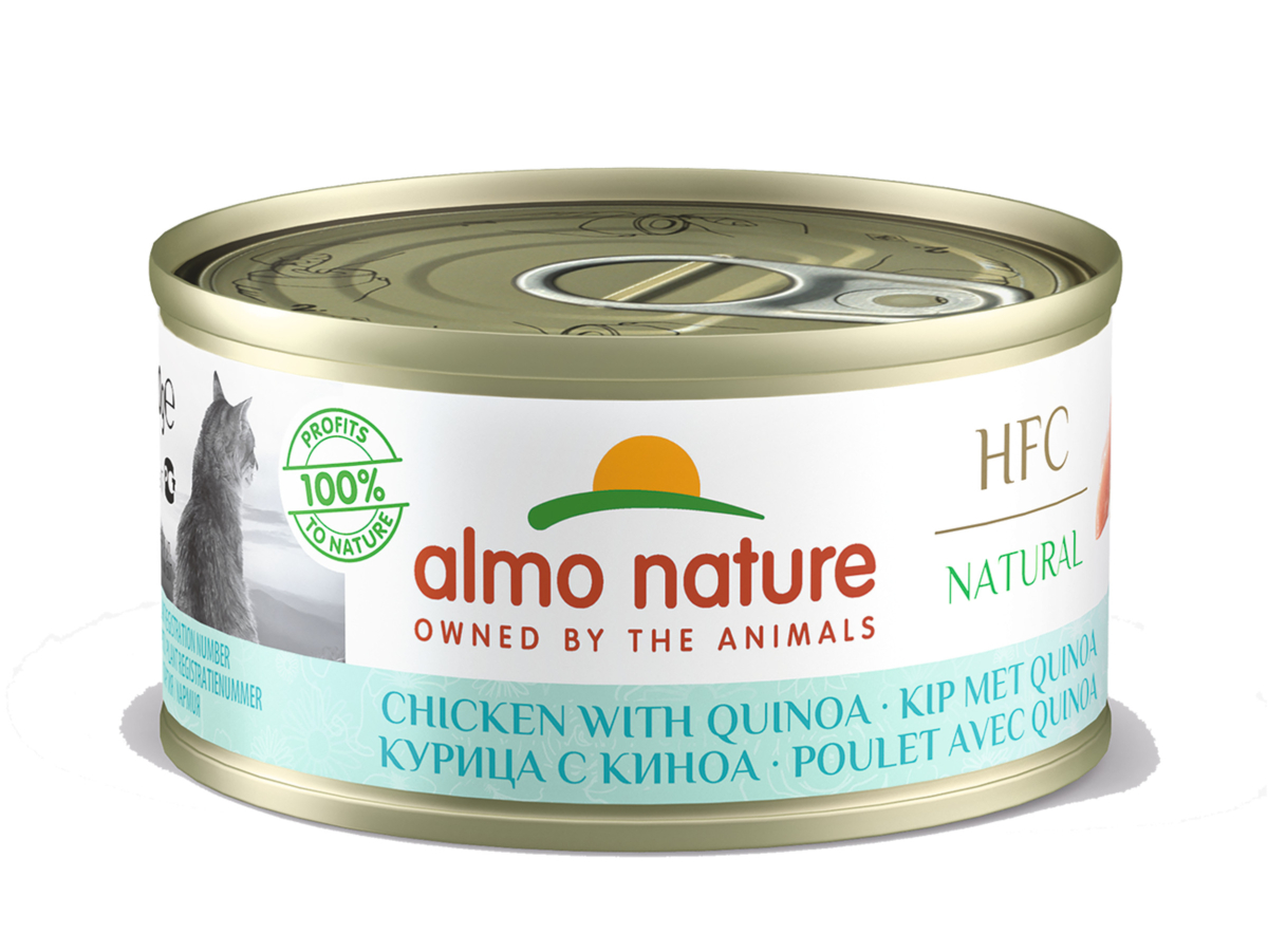 Almo Nature cat wet Food CatHFC Light chicken and quinoa 70g Vadigran