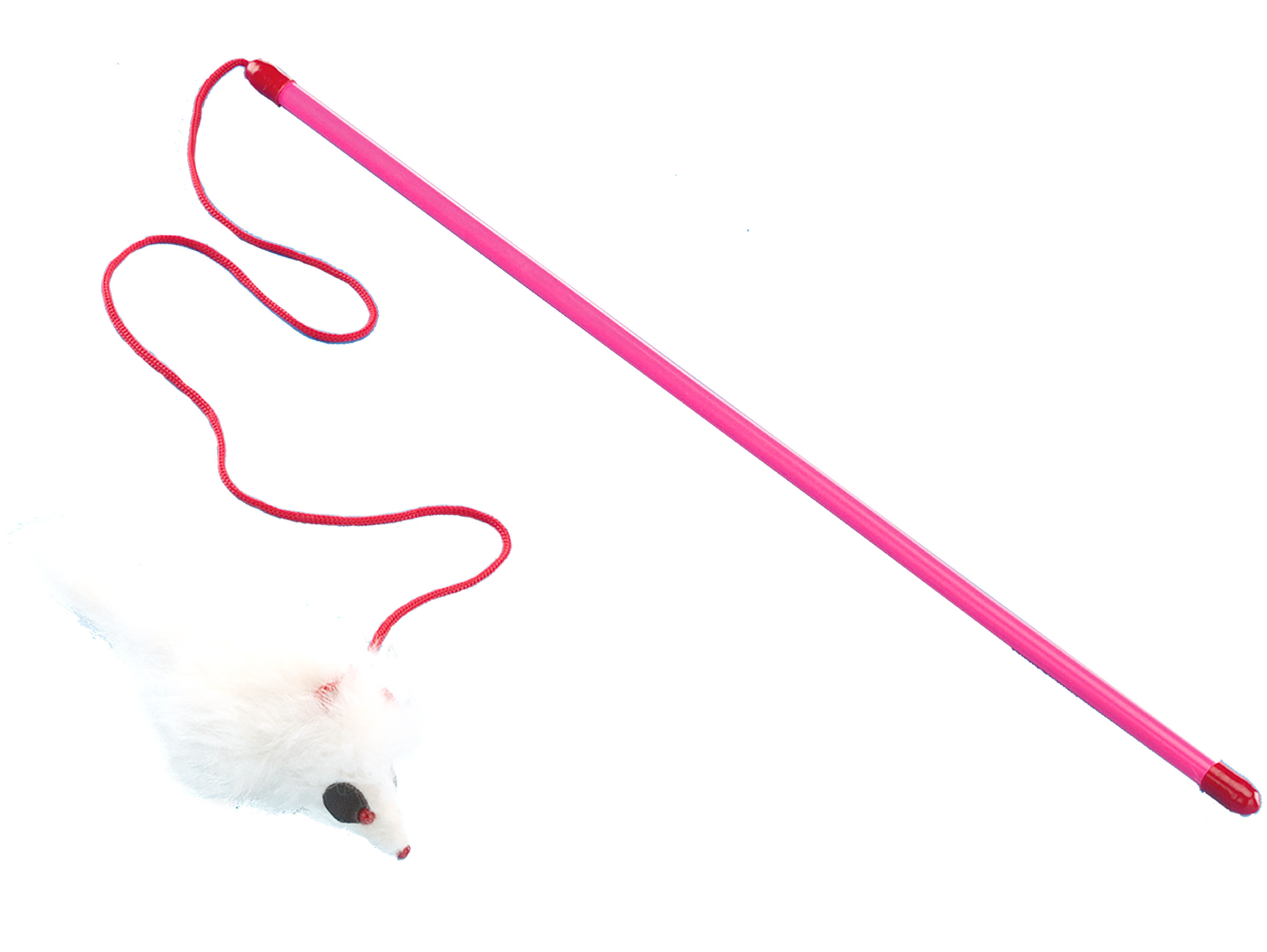 Toy for cats Trixie Fishing rod with a mouse 50 cm (plush) - 4105