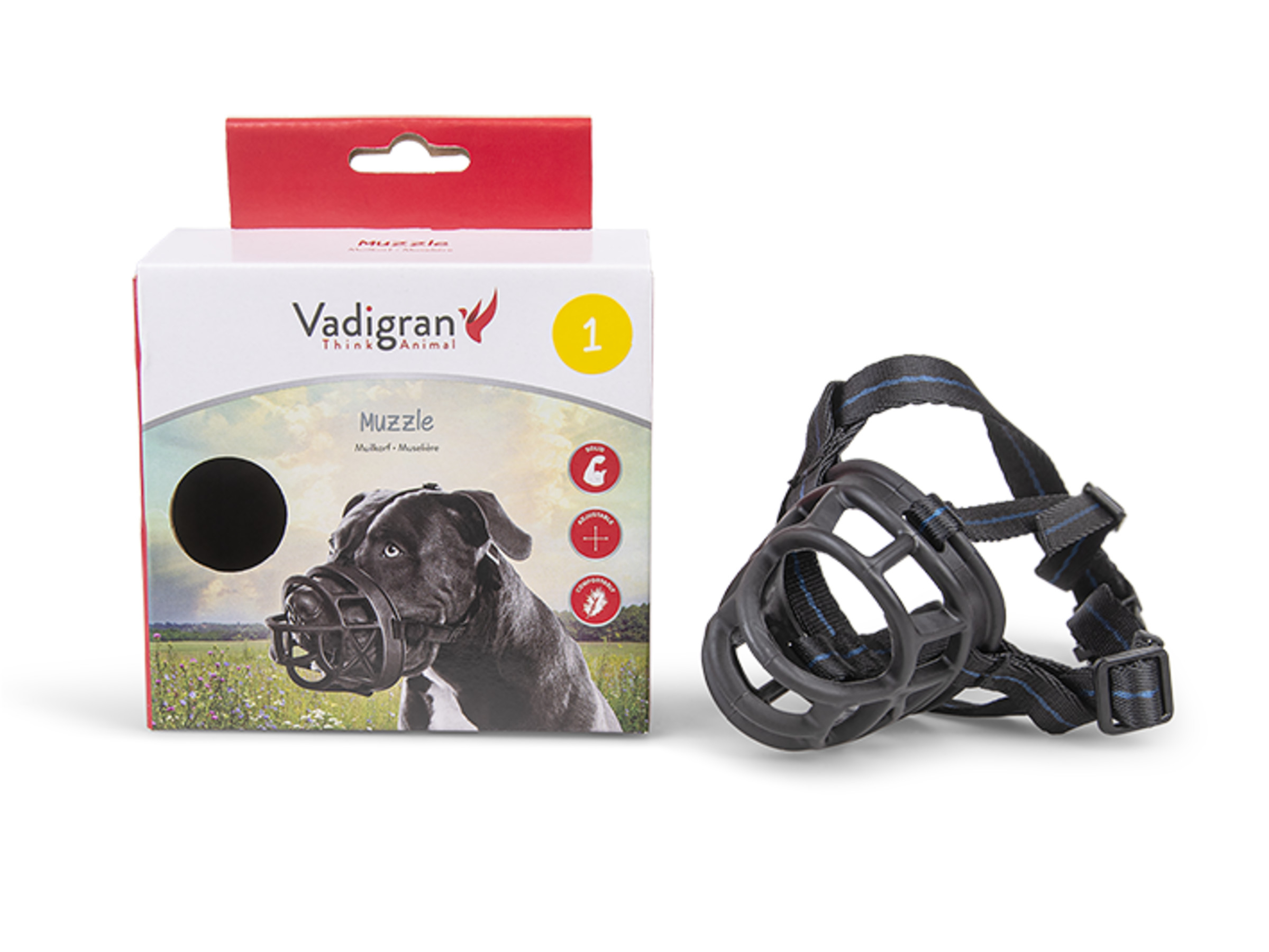 Muzzles Training DogMuzzle rubber size 1 Vadigran