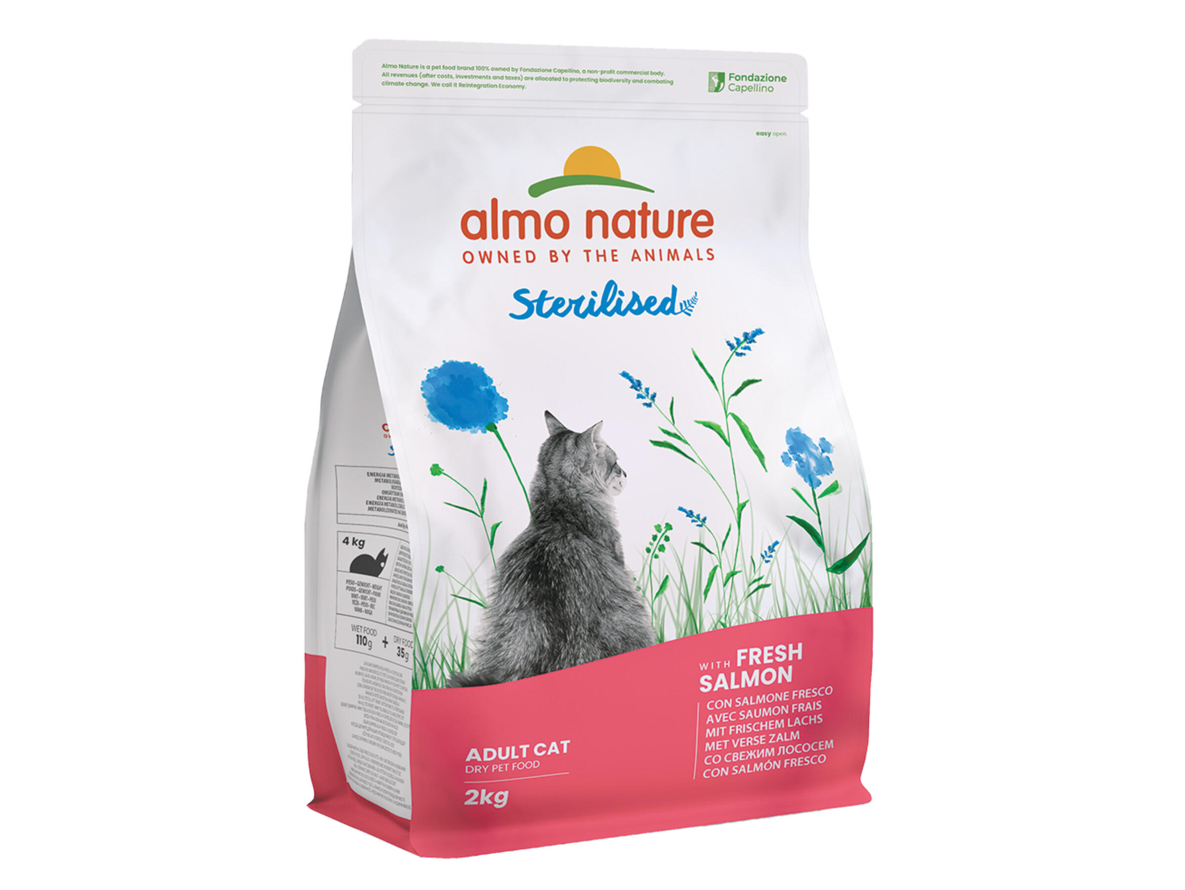 Almo Nature cat dry Food CatHolistic Cats 2Kg Sterilised