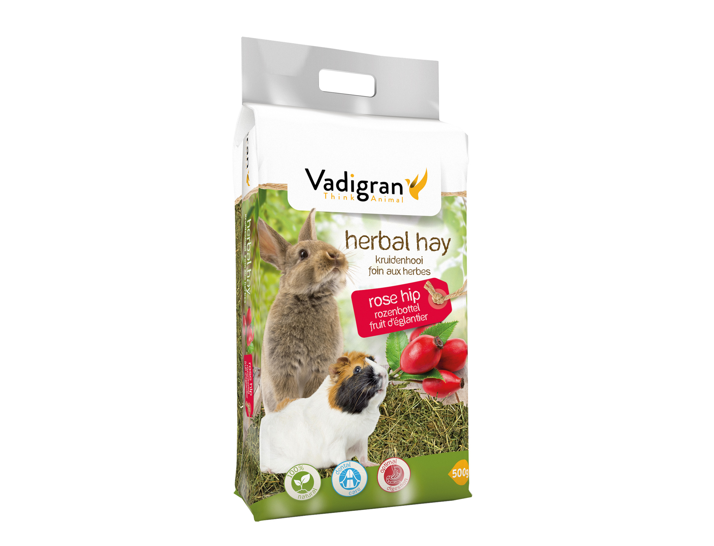 Hay Food Small Animalshay And Herbs Rose Hip 500 Gr Vadigran